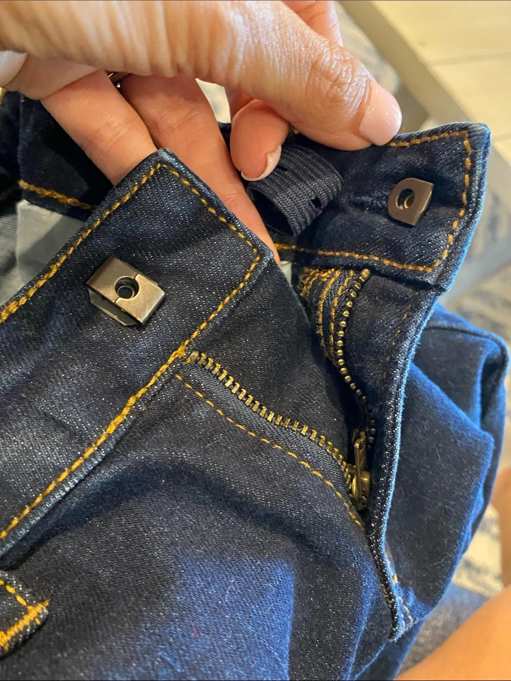GAP Dark Blue Straight Leg Jeans